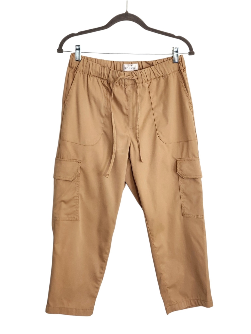 Just Be Khaki Pull On Cargo Capri Pants Size Medium